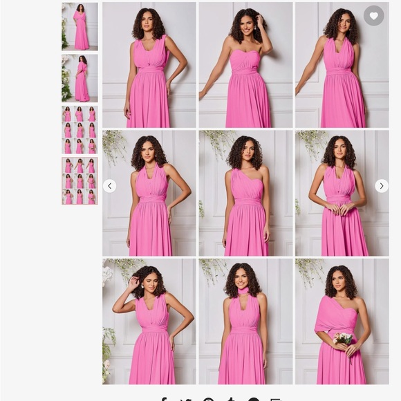 Elegant Pink Maxi Dress - Picture 4 of 5